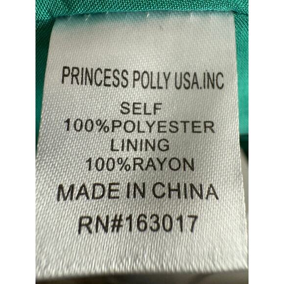 Princess Polly Emeri Minidress Green Check Plaid size 2 - Picture 9 of 9